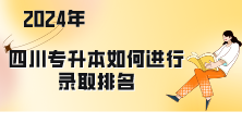 四川统招专升本2024年如何进行录取排名