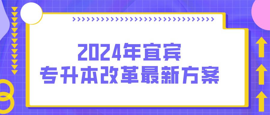 2024年宜宾专升本改革最新方案